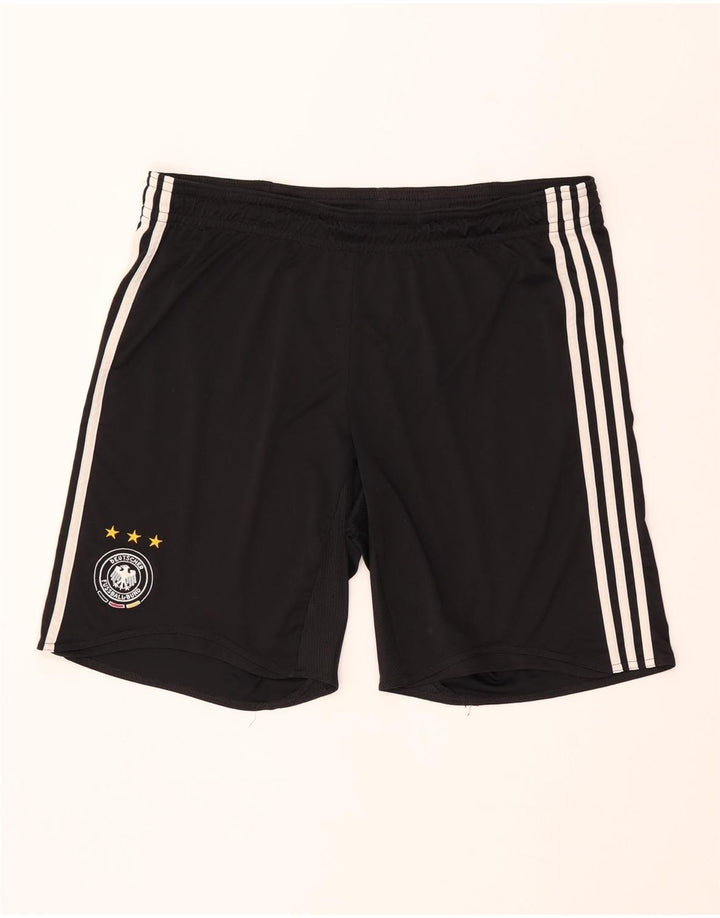 ADIDAS Mens Deutscher Fussball Bund Sport Shorts Grande Preto