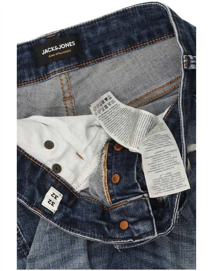 Jeans masculinos Jack & Jones Slim W32 L29 algodão azul