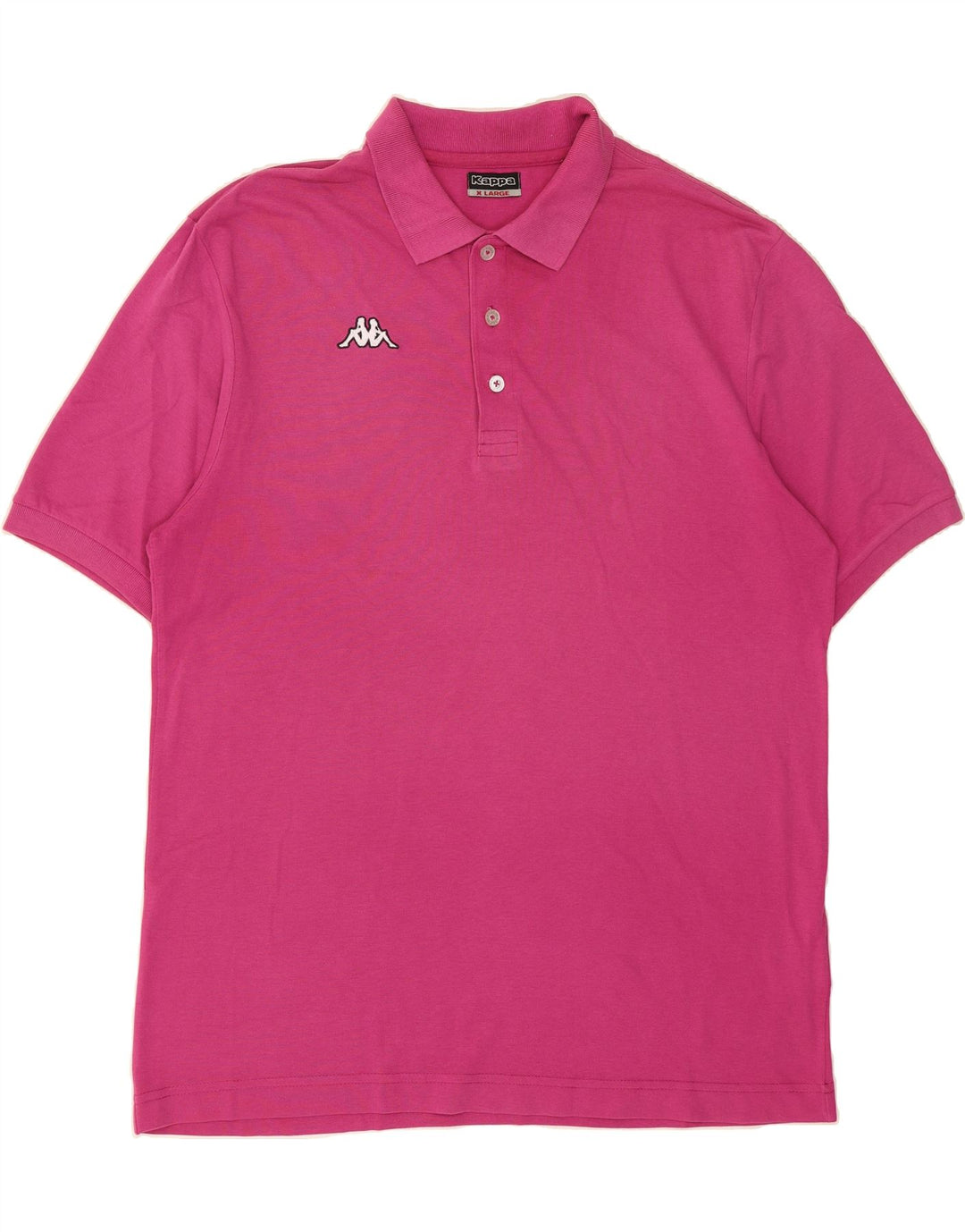 KAPPA Mens Polo Shirt XL Pink Cotton Vintage Kappa and Second-Hand Kappa from Messina Hembry 