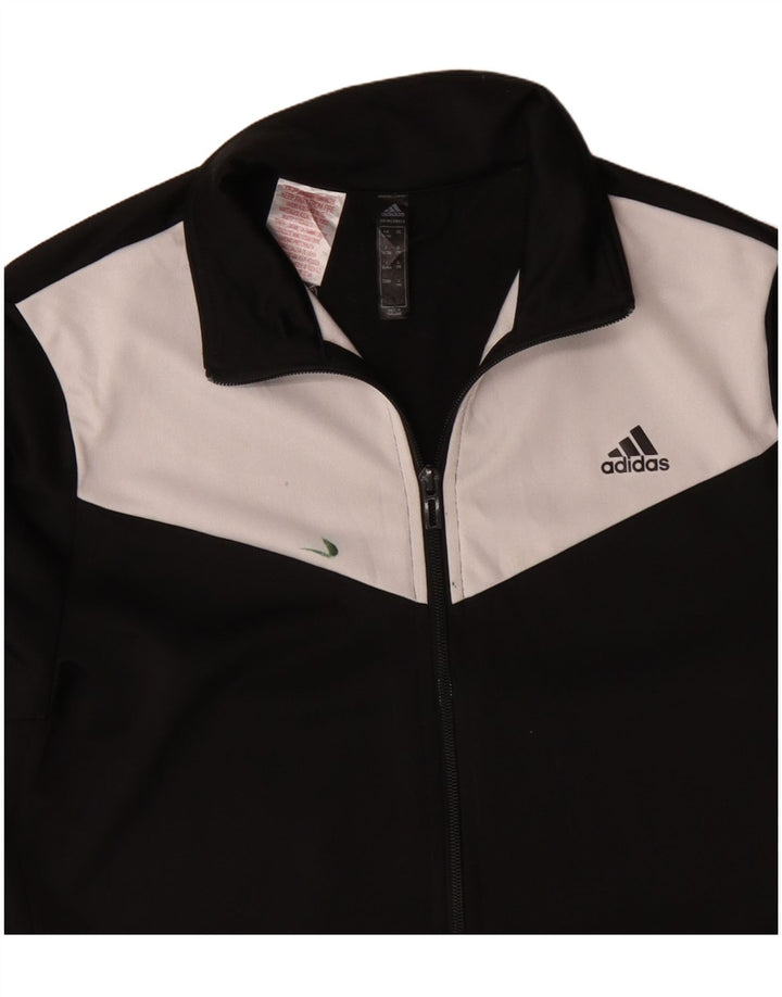 Jaqueta Adidas Meninos Treino Top 14-15 Anos Preto Colorblock Poliéster