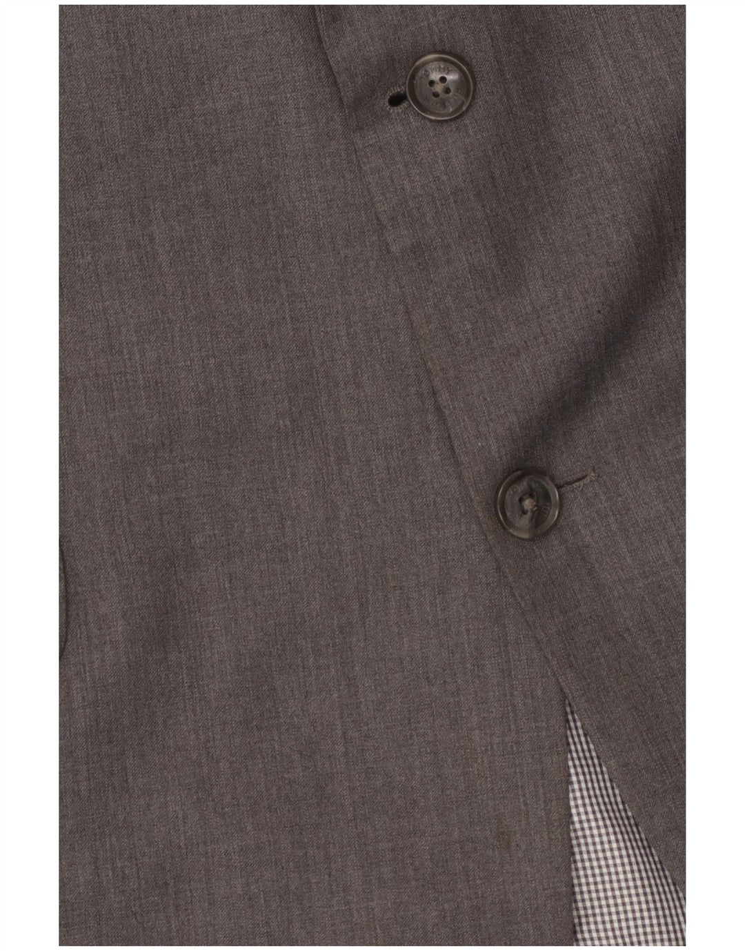Jaqueta blazer masculina Tommy Hilfiger com 2 botões Reino Unido 42 XL lã cinza