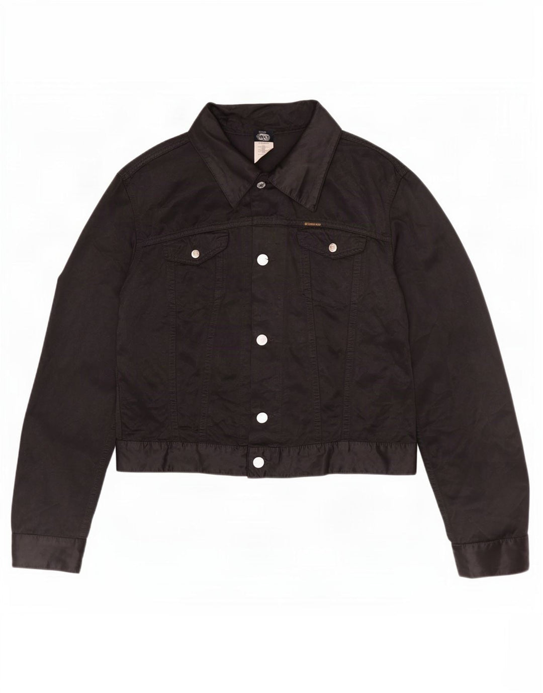 Jaqueta utilitária feminina Diesel UK 18 XL algodão preto