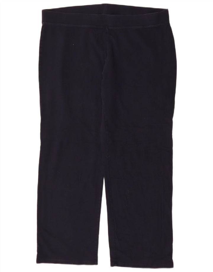 Leggings femininos Marks & Spencer UK 20 2XL algodão azul marinho