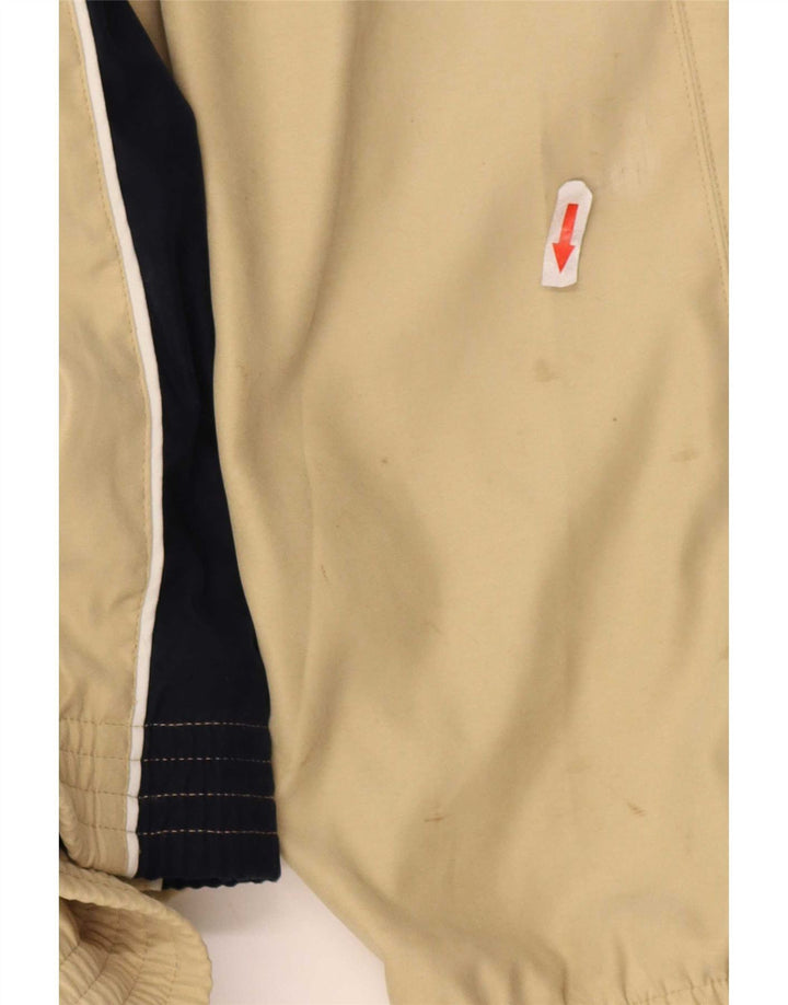 Jaqueta masculina de agasalho Champion grande poliéster colorblock bege