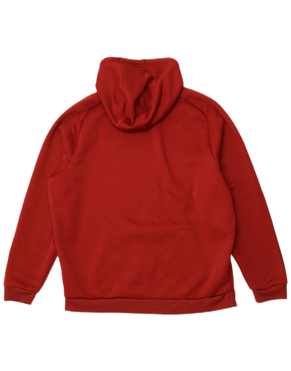 UNDER ARMOUR Mens Hoodie Jumper XL Borgonha Poliéster