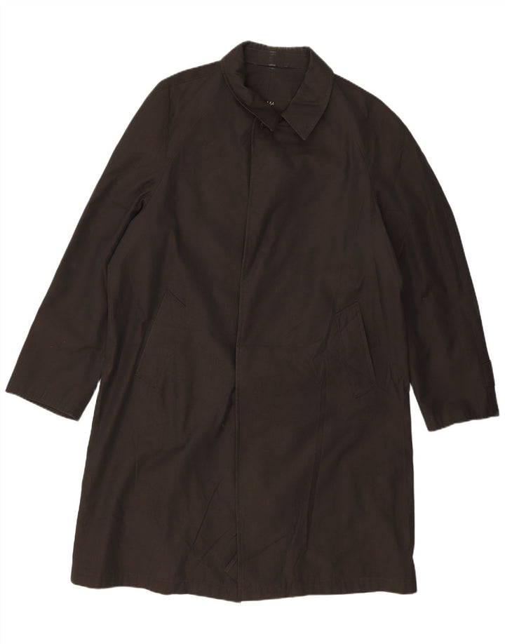 Sobretudo masculino VINTAGE UK 40 grande preto