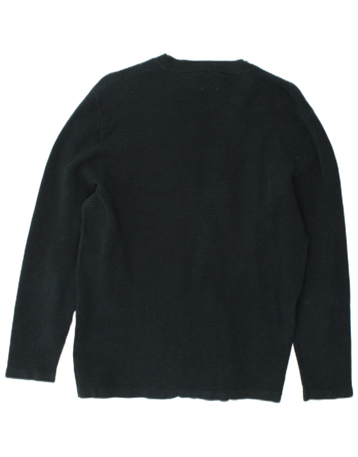 Zara Suéter masculino com gola redonda verde médio
