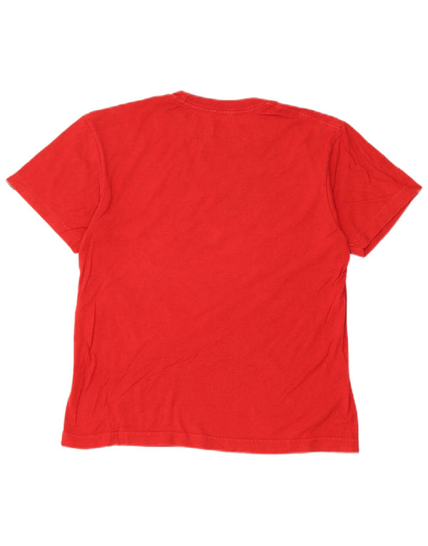 Camiseta Vans Meninos Graphic Top 10-11 Anos Médio Algodão Vermelho