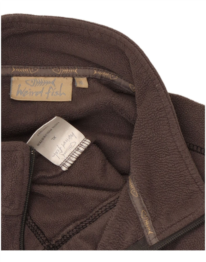 Jaqueta de lã masculina Weird Fish UK 42 XL poliéster cinza