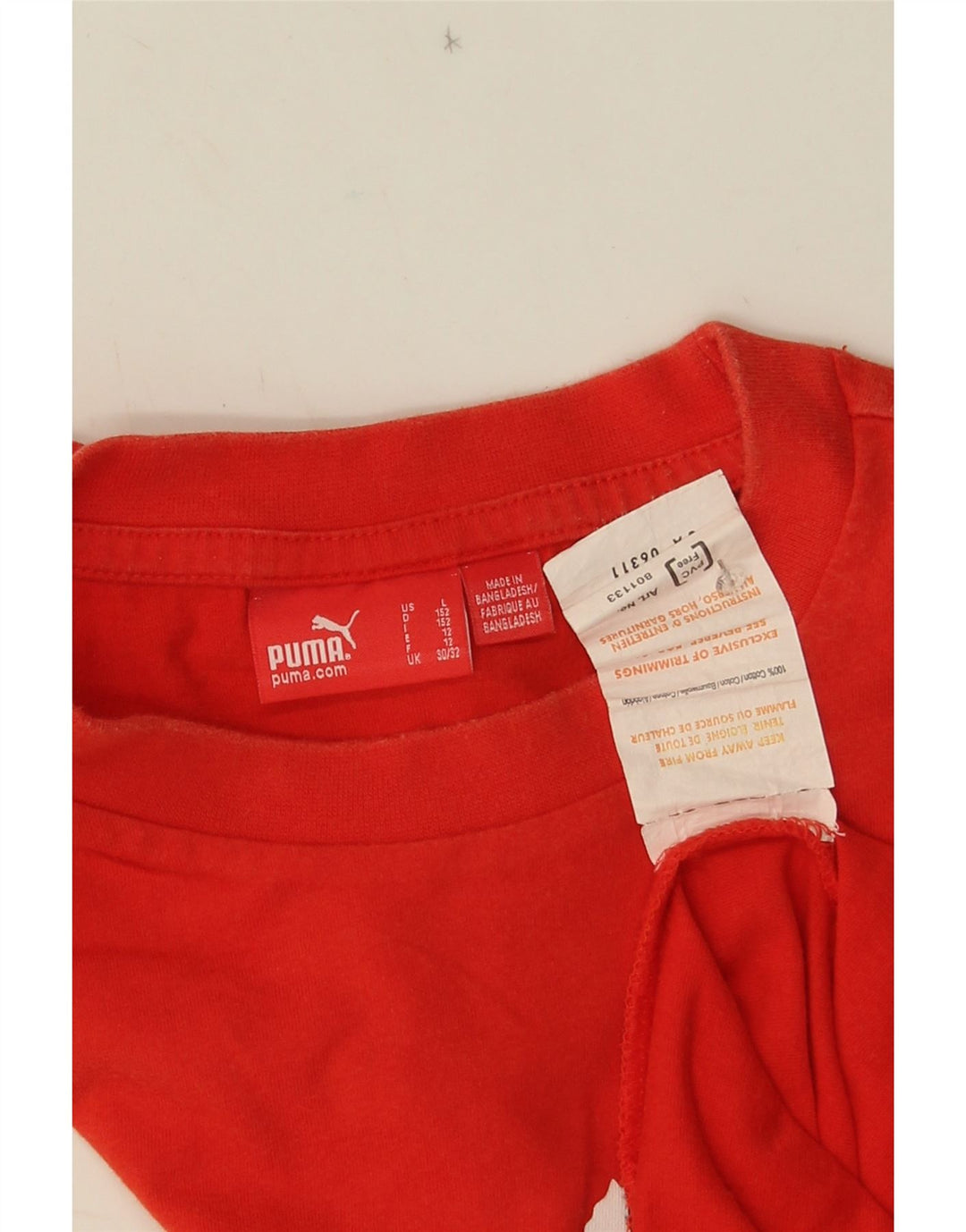Puma Boys Graphic Vest Top 11-12 Anos Algodão Vermelho
