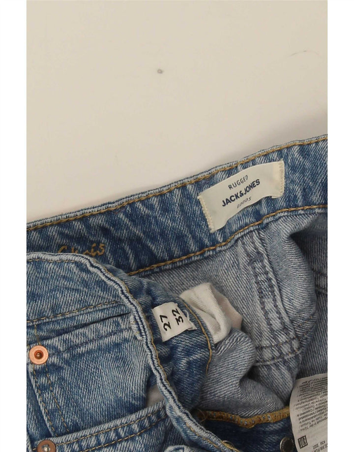 Jeans masculinos Jack & Jones Slim W27 L32 algodão azul