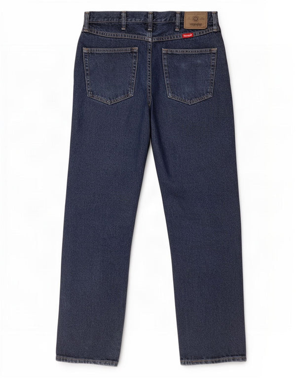 Wrangler Mens Regular Fit Jeans Reta W34 L32 Azul Algodão