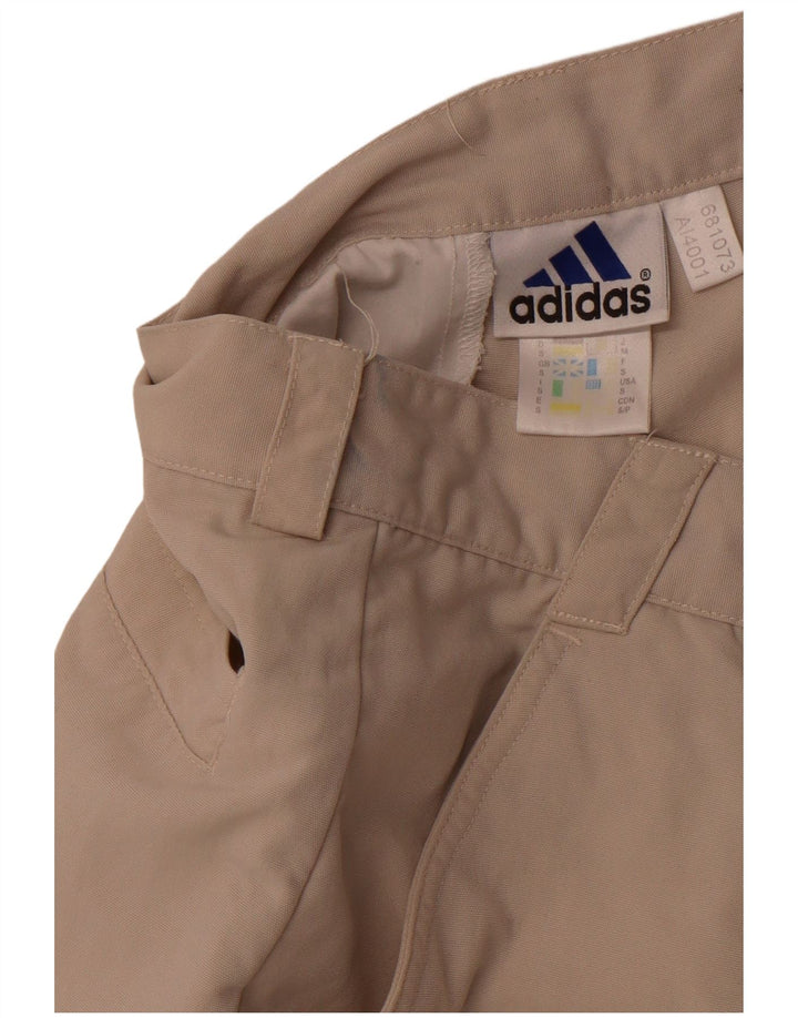 Adidas Mens Cargo Shorts Pequeno W29 Bege Poliamida