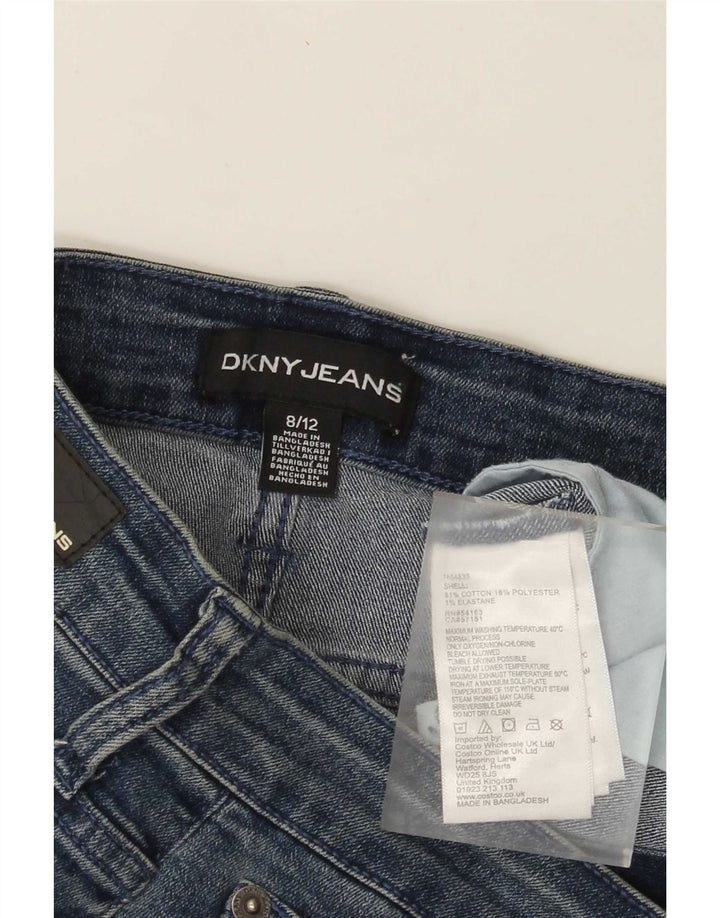 Shorts jeans feminino Dkny US 8 médio W30 algodão azul