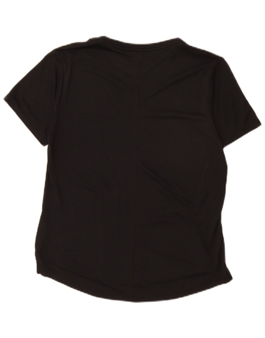 Camiseta feminina Nike Dri Fit Top UK 10 pequena preta poliéster