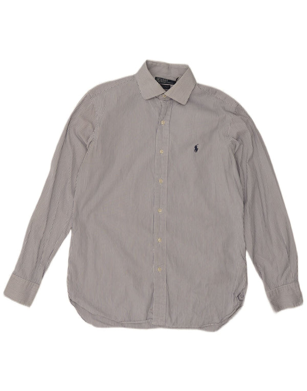 Polo Ralph Lauren Camisa social masculina tamanho 39 15 1/2 listra branca média