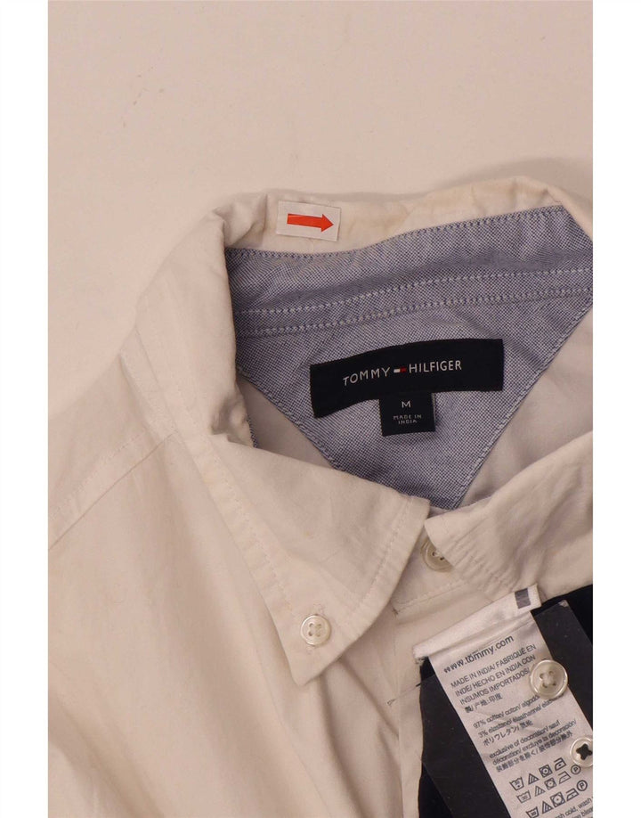 Camisa masculina Tommy Hilfiger média branca colorblock