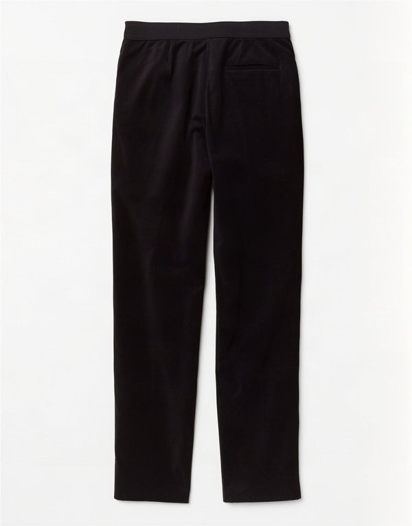 Calça feminina reta casual Marks & Spencer Reino Unido 10 pequena W30 L27 preta
