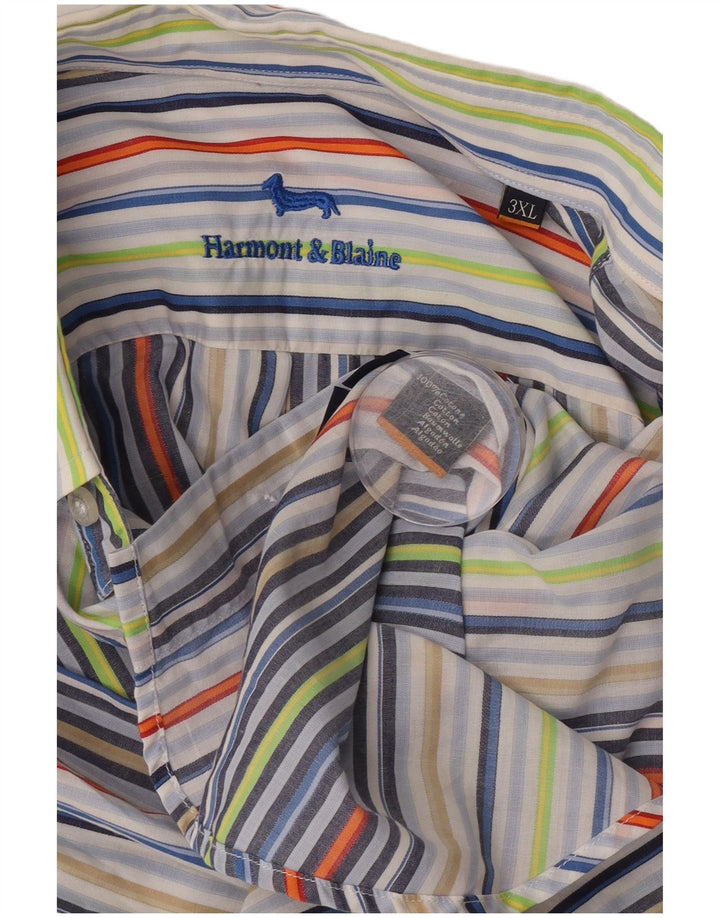 Camisa masculina Harmont & Blaine 3XL algodão listrado multicolorido