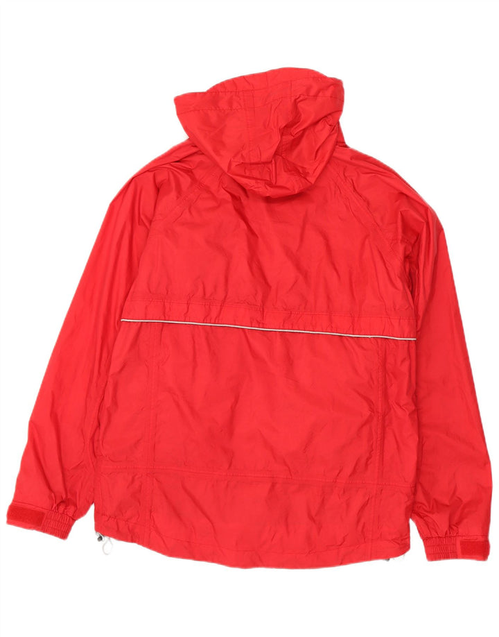 Jaqueta corta-vento masculina com capuz SALEWA IT 46 pequena poliamida vermelha