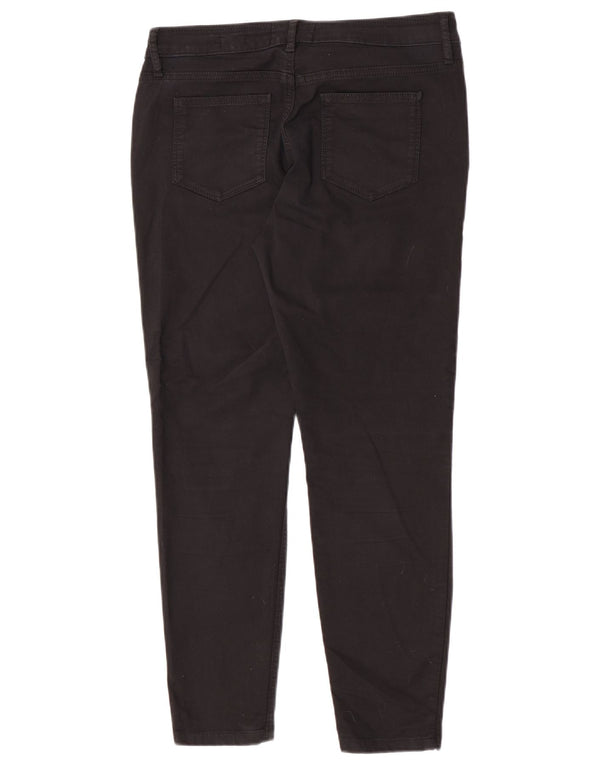 Calça jeans skinny feminina Fat Face UK 14 grande W32 L27 algodão preto