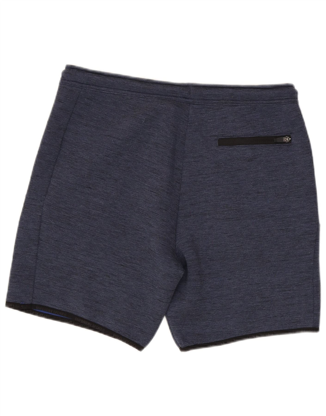 Shorts esportivos masculinos Superdry grandes poliéster azul marinho