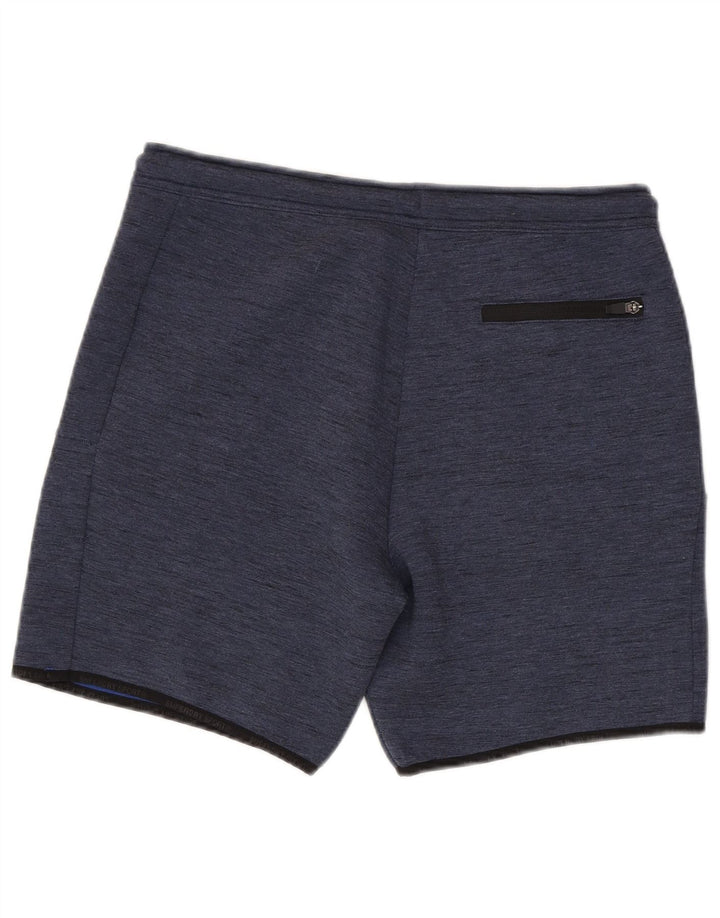 Shorts esportivos masculinos Superdry grandes poliéster azul marinho