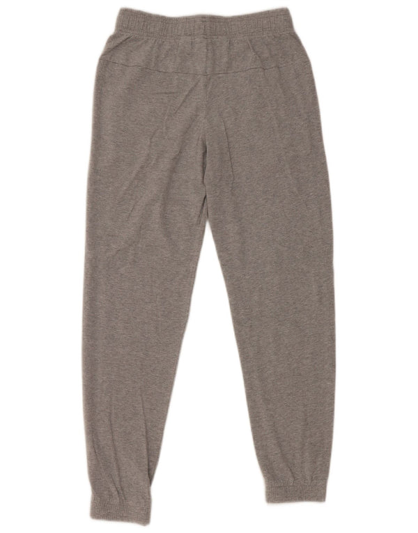 Adidas meninos calças de treino joggers 11-12 anos cinza manchado algodão