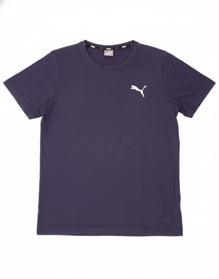 Camiseta masculina PUMA grande algodão azul marinho