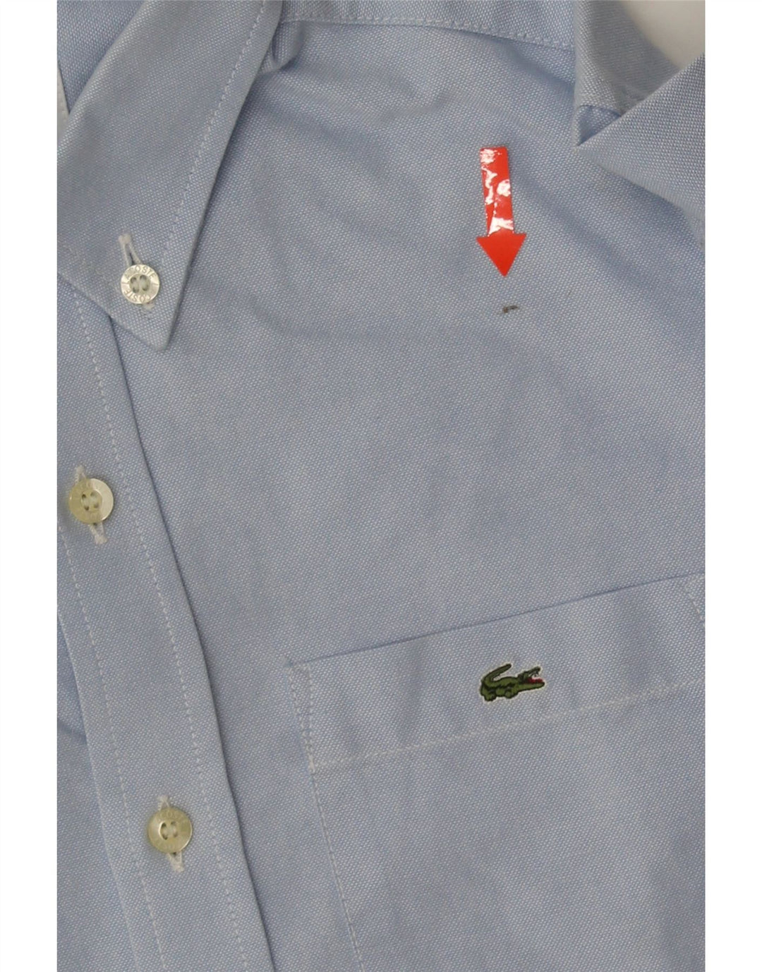 Camisa LACOSTE Menino 7-8 Anos Azul Algodão