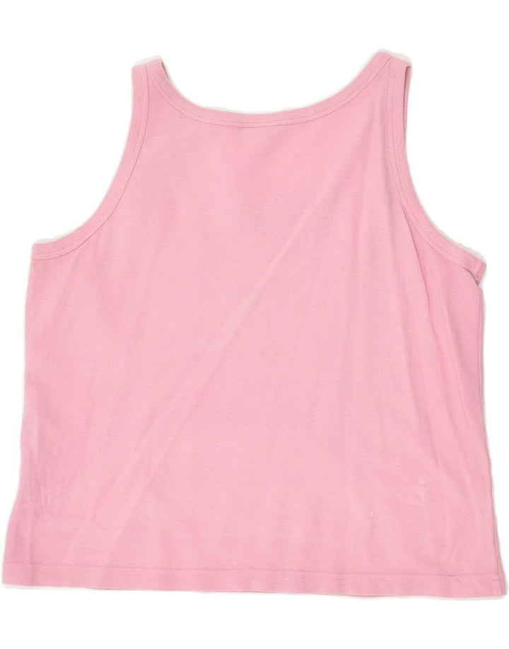 INVICTA Girls Vest Top 13-14 Years Large Pink Cotton Vintage Invicta and Second-Hand Invicta from Messina Hembry 