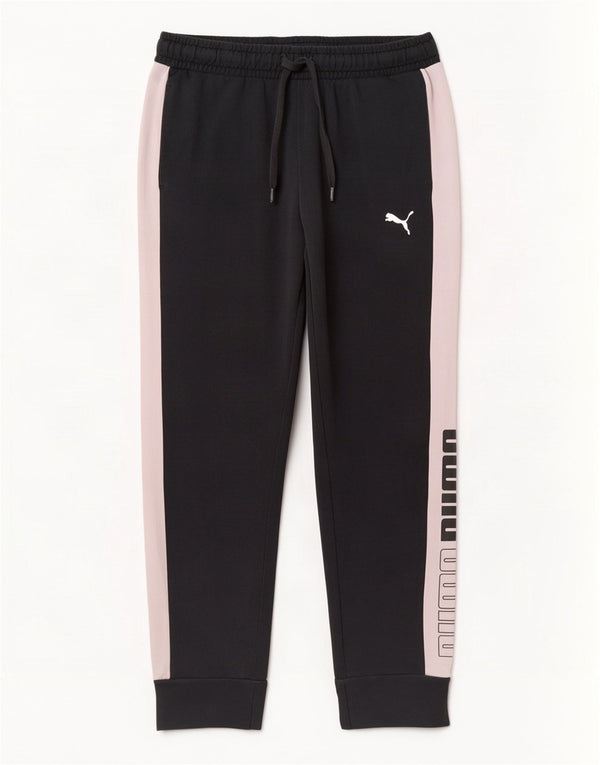 Calça de treino feminina Puma Joggers UK 10 Small Black Colourblock