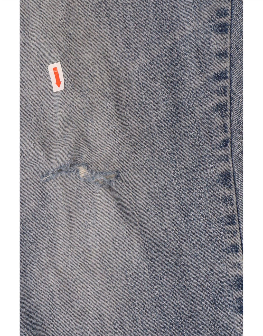 Wrangler Mens Straight Jeans W36 L34 Azul Algodão Clássico