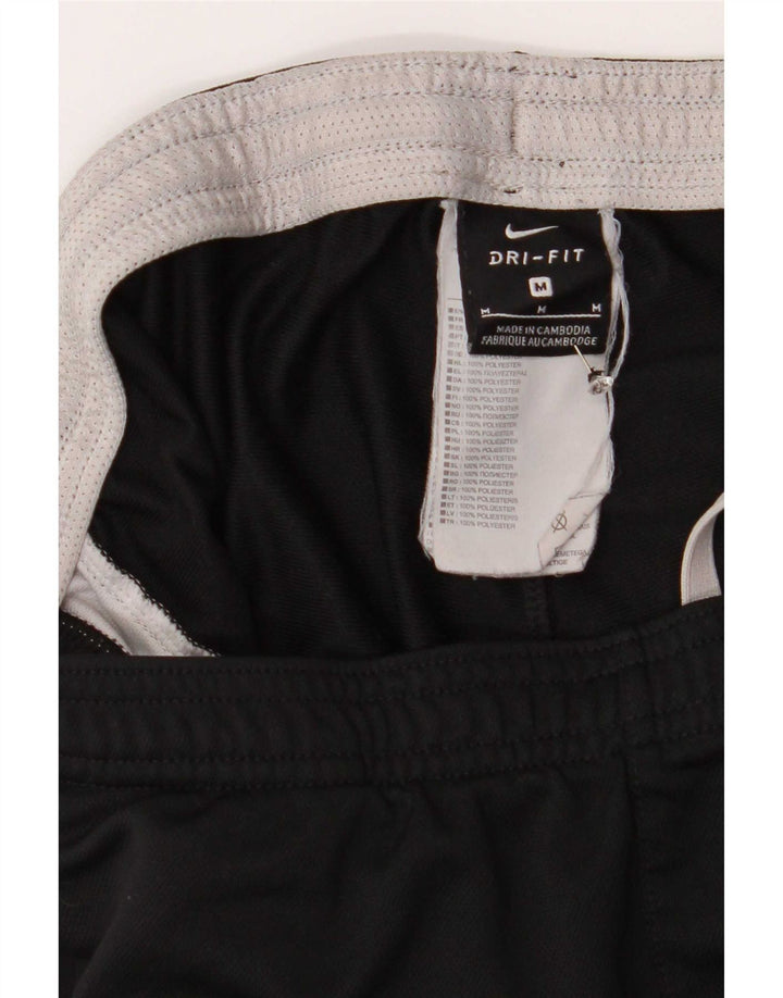 Calça de treino masculina Nike Dri Fit médio preto colorblock poliéster