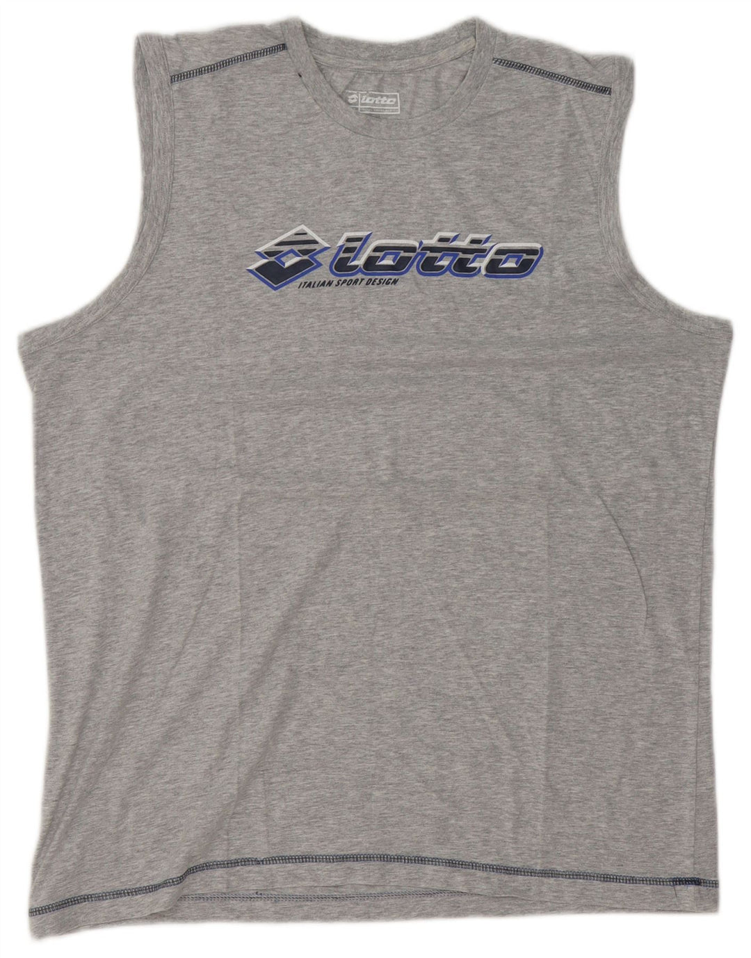 Top colete gráfico masculino Lotto 2XL cinza manchado