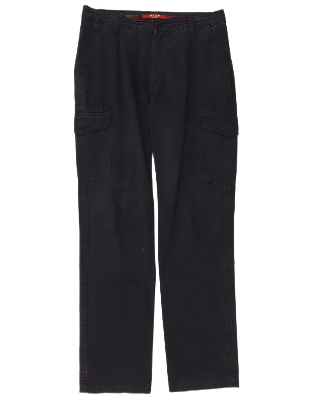 Calça Carrera Masculina Straight Cargo W34 L33 Azul Marinho Algodão