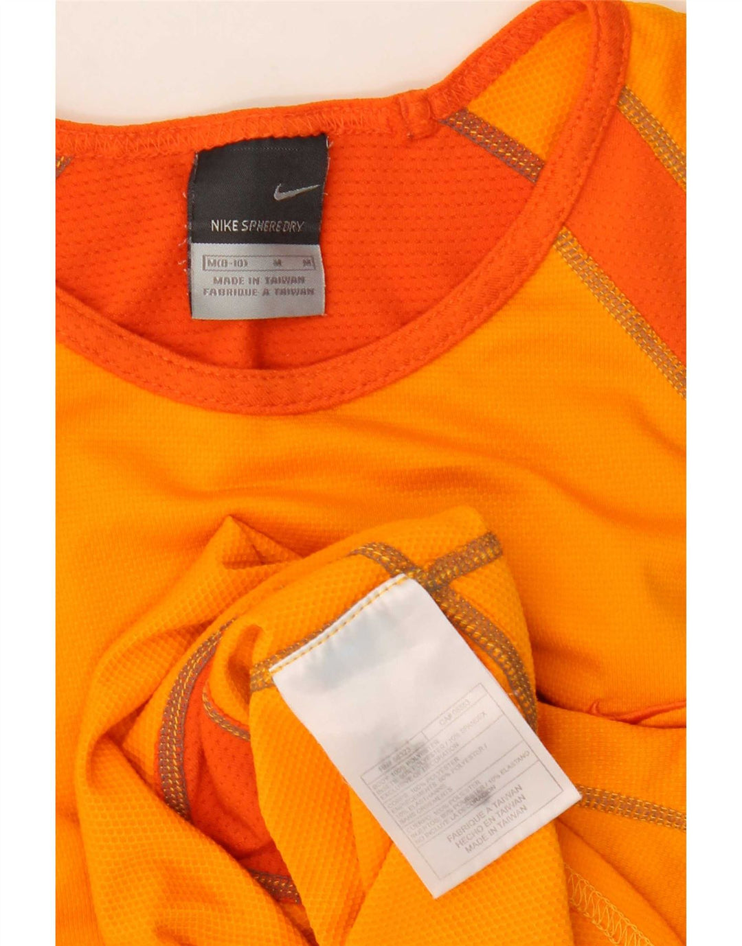 Colete feminino Nike US 8/10 médio laranja colorblock poliéster