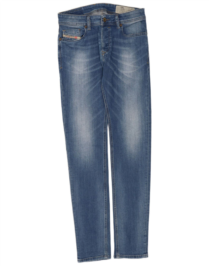 Jeans Slim Feminino Diesel W28 L32 Azul Algodão