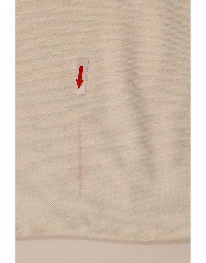 Camisa polo masculina Asics pequena bege