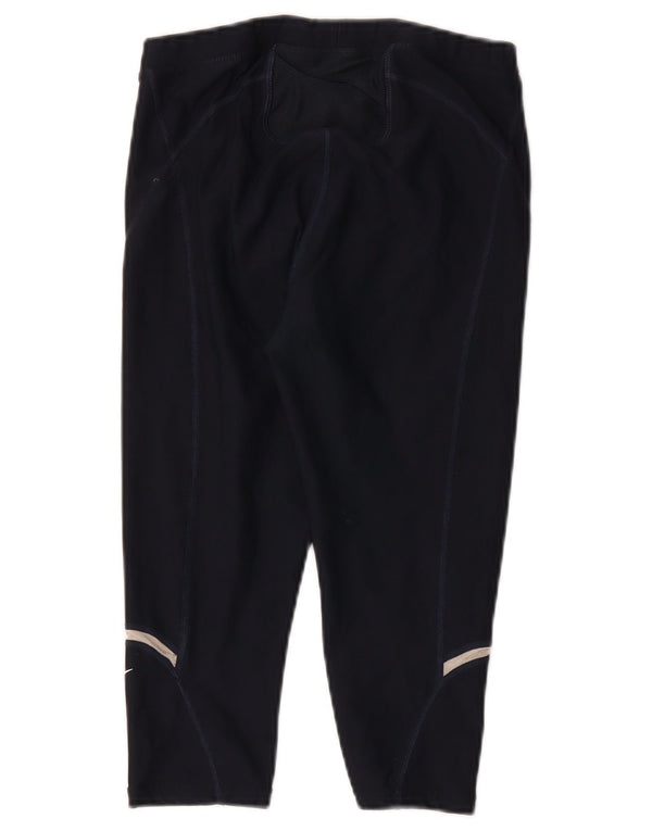 Nike Womens Capri Leggings US 0/2 XS Azul Marinho Poliéster
