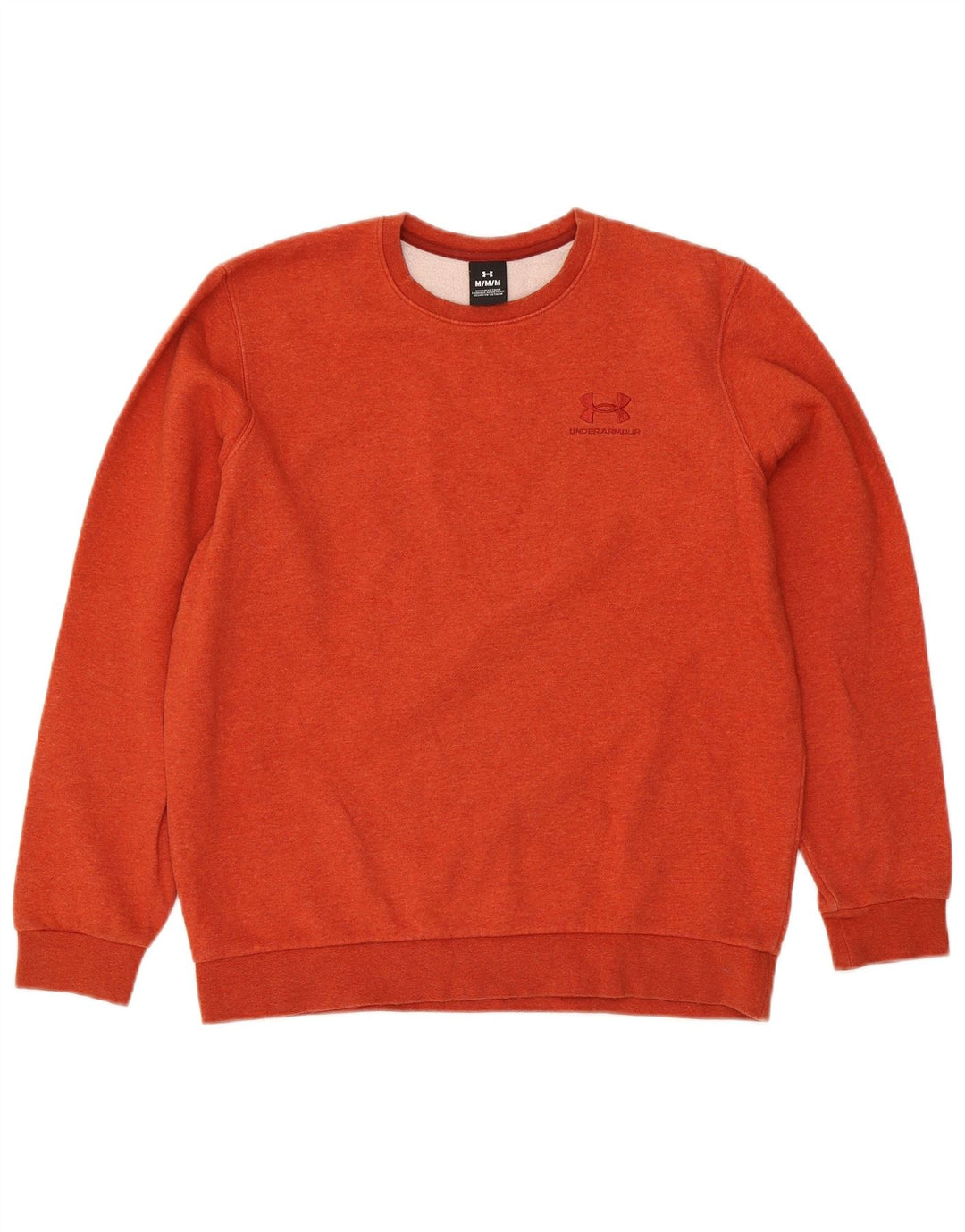 Under Armour Mens moletom jumper médio algodão laranja
