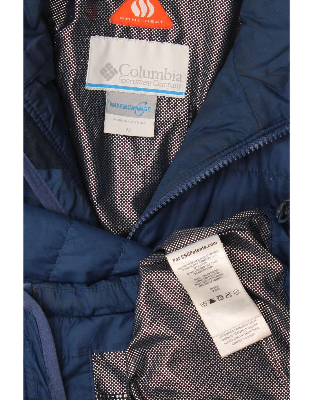 Jaqueta Columbia Masculina Interchange Liner Acolchoada Reino Unido 38 Médio Azul Marinho