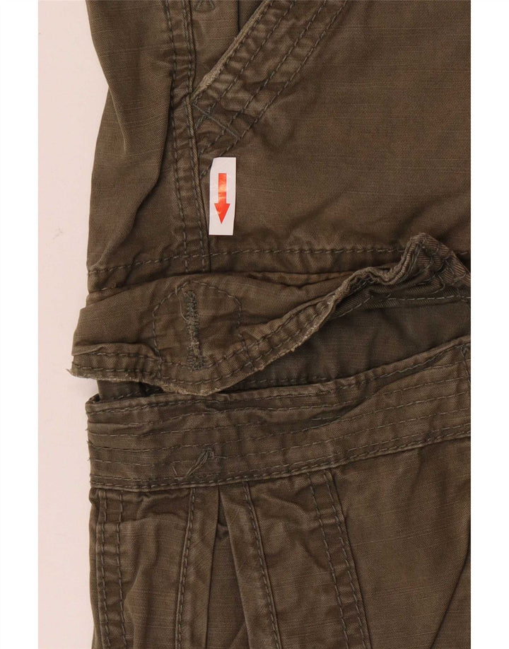 Shorts cargo masculinos Fat Face Grande W36 Algodão cáqui
