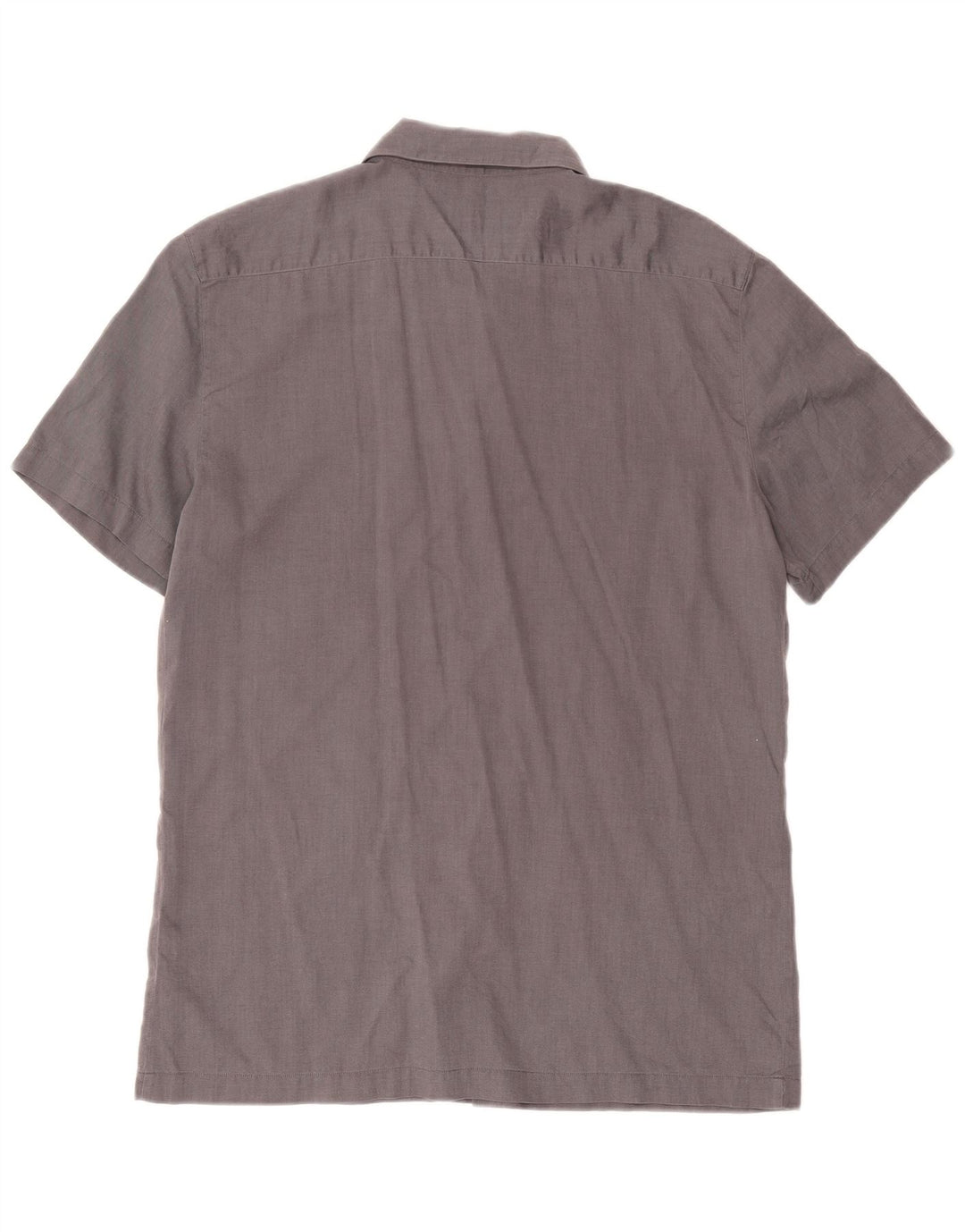 Camisa masculina de manga curta Trussardi XL cinza espinha de peixe