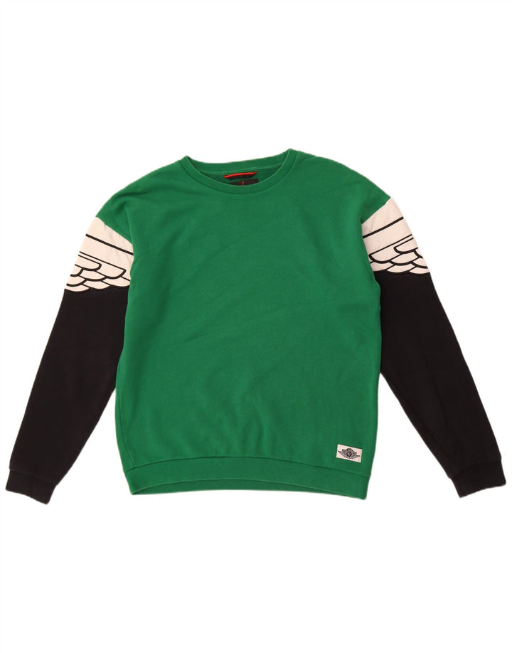Jordan moletom masculino jumper pequeno verde colorblock algodão