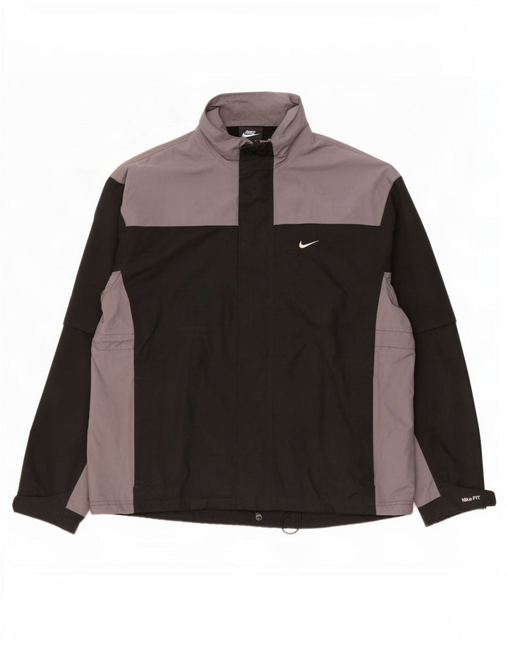 Jaqueta Nike Masculina Treino Top Grande Poliéster Colorblock Preto