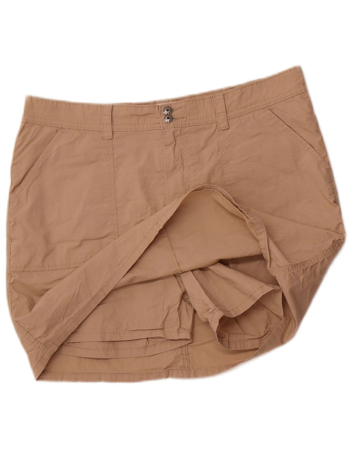 Mini skort feminino LEE US 16 2XL algodão marrom