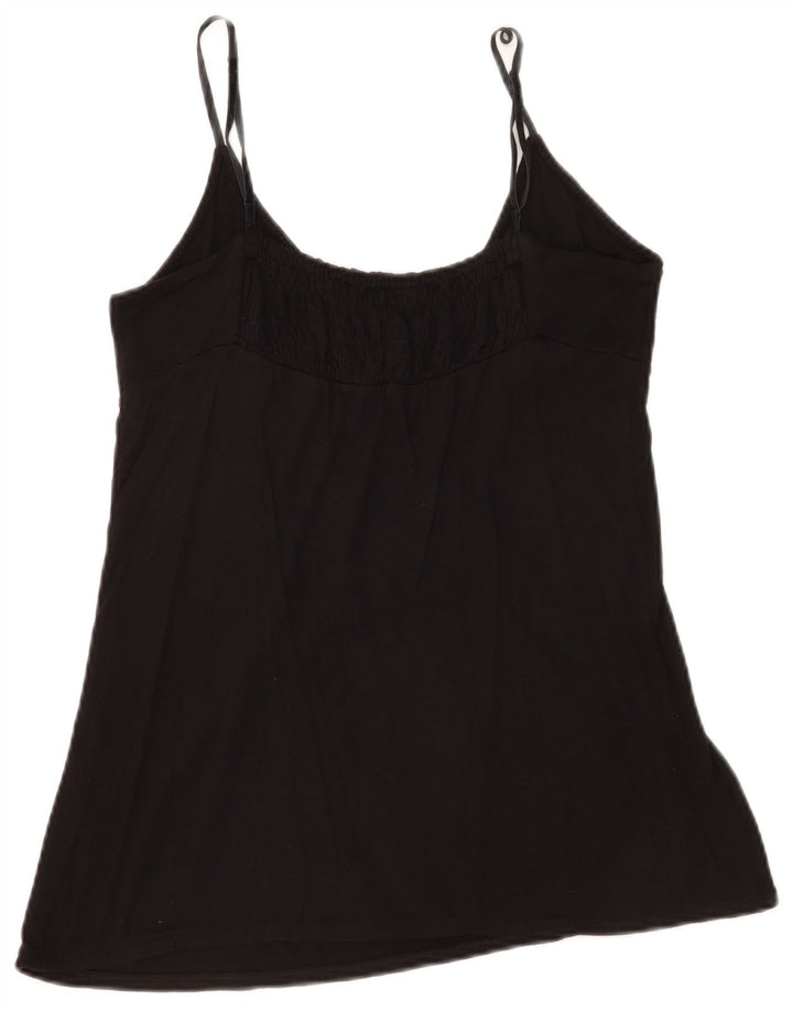 Benetton Cami Top Feminino UK 12 Médio Preto