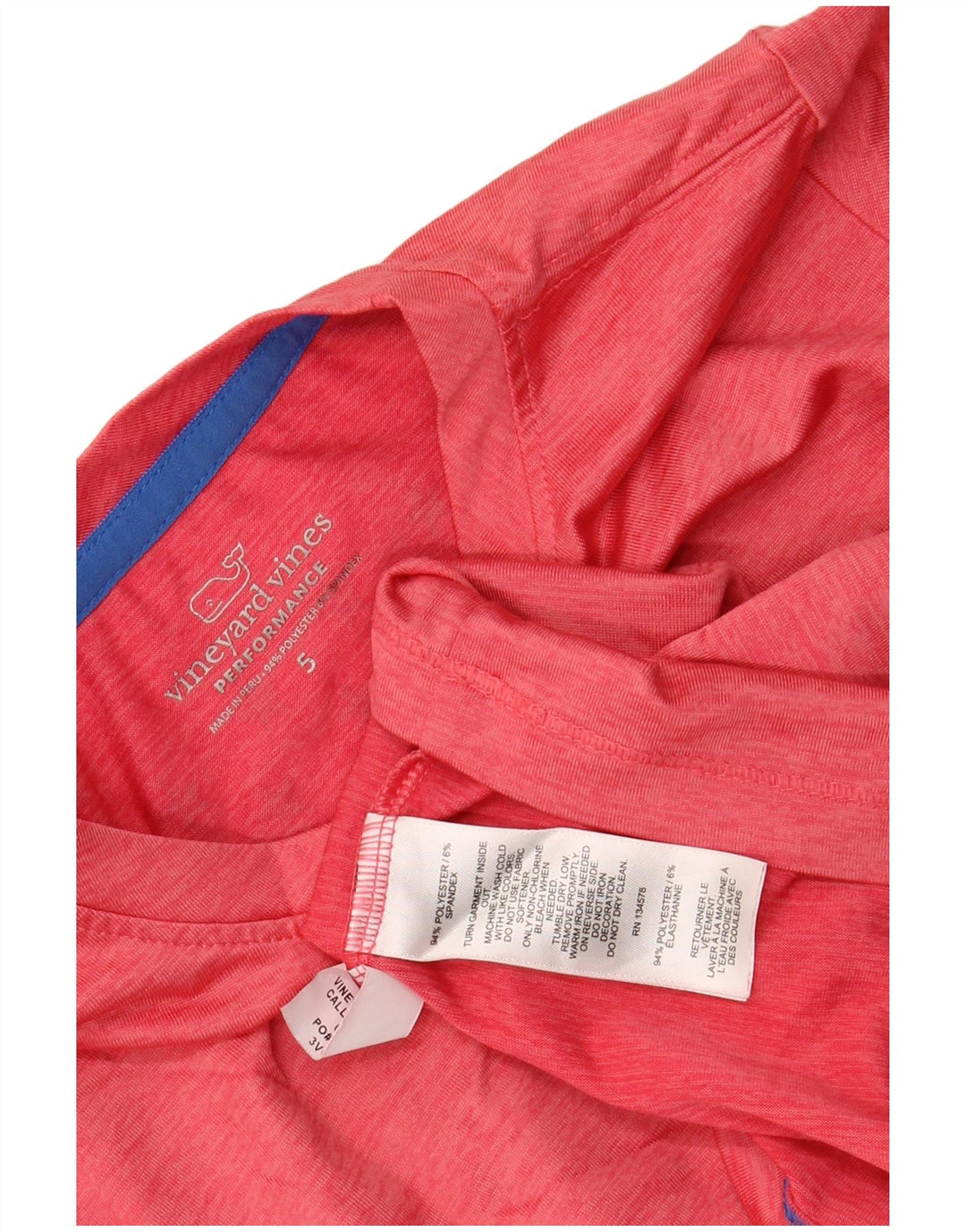 Camiseta VINEYARD VINES para meninos com estampa gráfica de desempenho 4-5 anos rosa