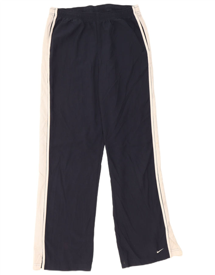Calça de treino feminina Nike US 8/10 médio azul marinho colorblock
